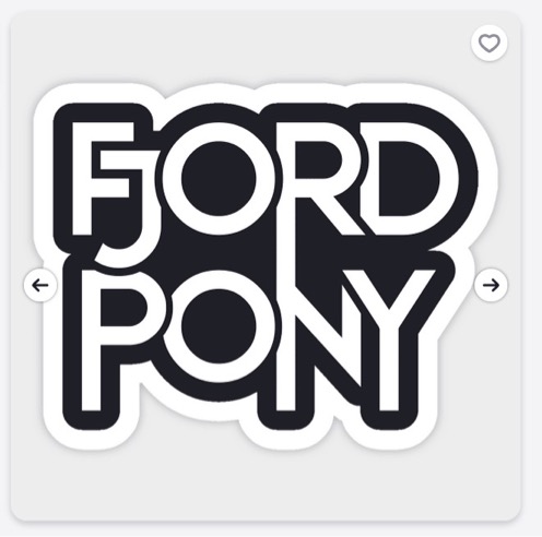 Fjord Pony sticker